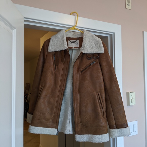 Rachel Roy Sherpa & Faux Suede Jacket - Picture 3 of 3